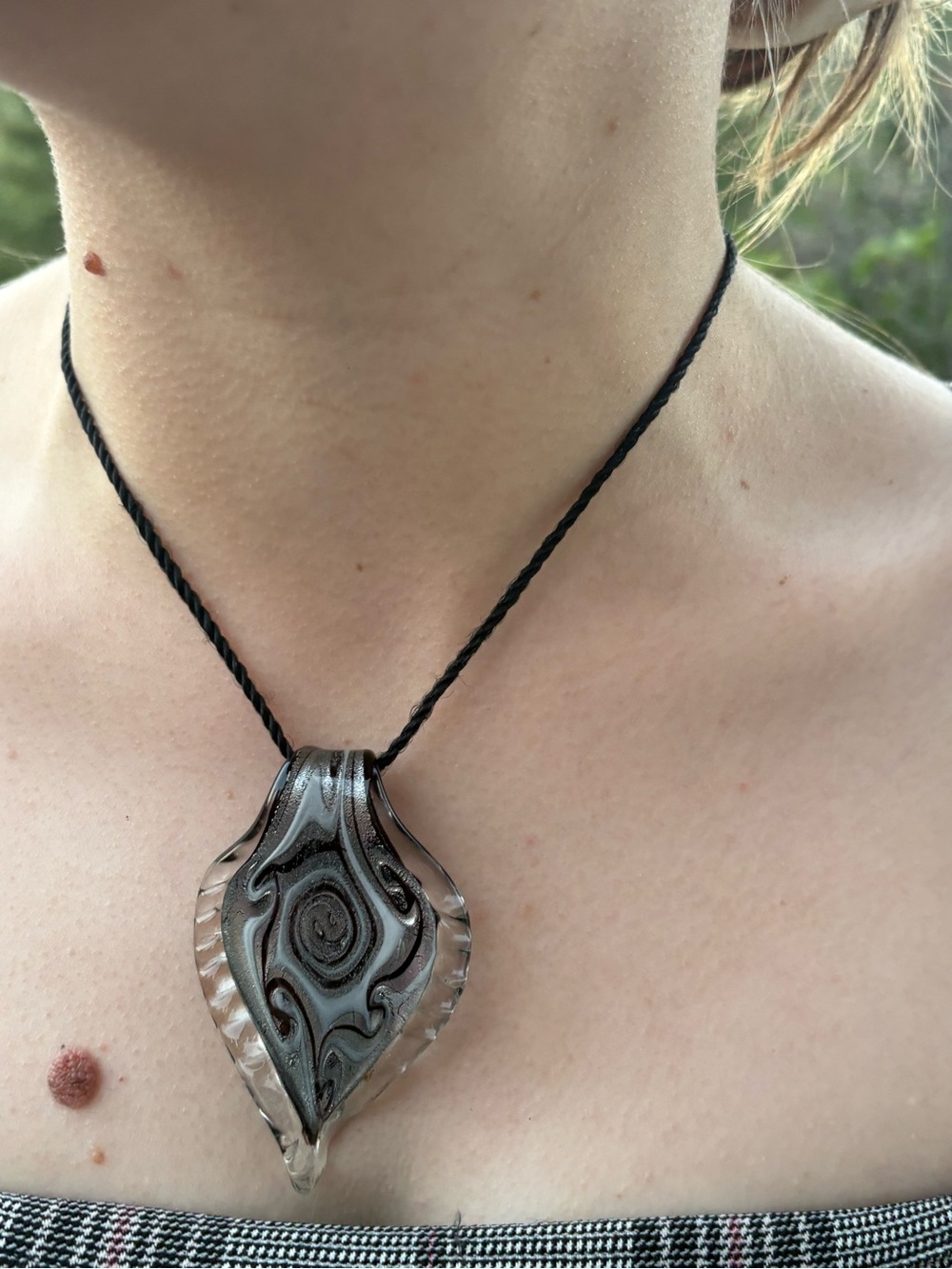 Beautiful Hand Blown Italy Glass Bohemian Necklace